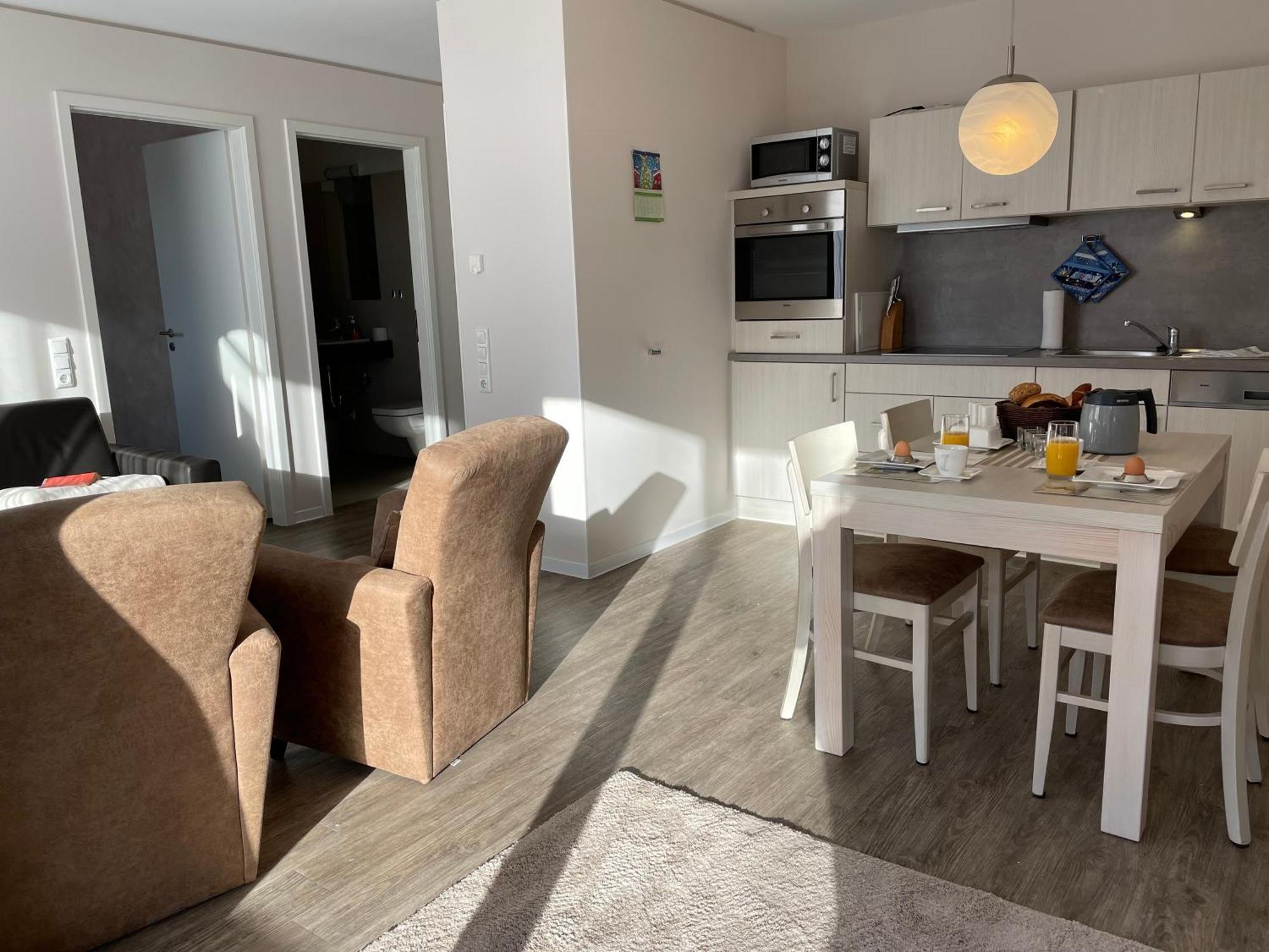Apartment 15 "Sturmmoewe", Blickrichtung Strand Offenes Meer 엑케른포르데 외부 사진